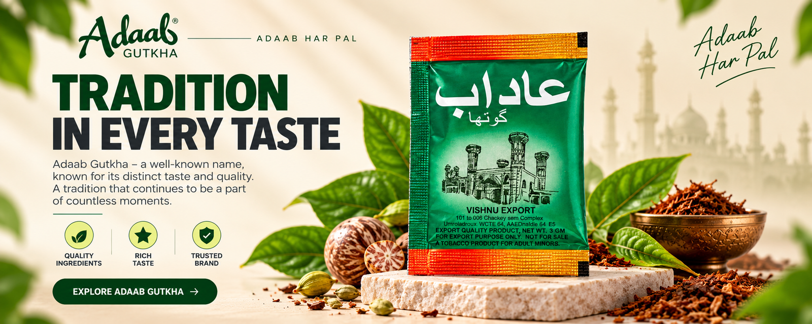 adaab gutkha tradition in every taste